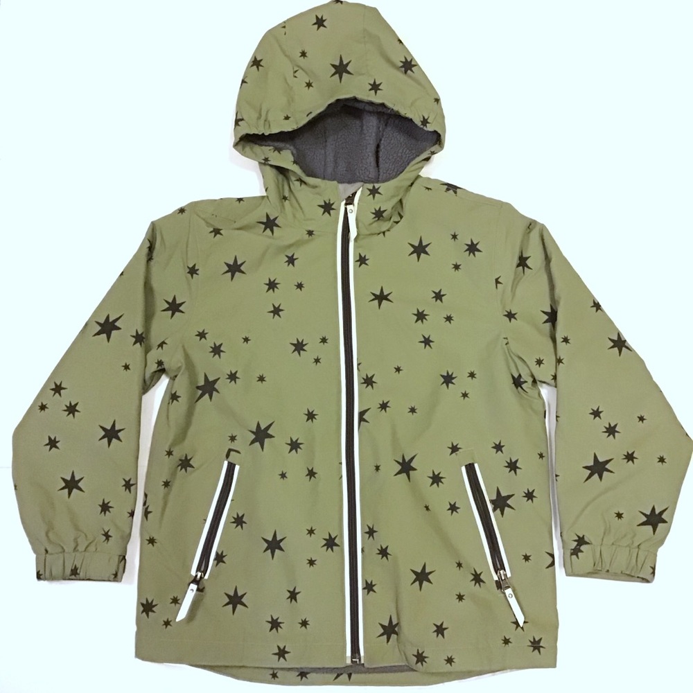 Boys Hanna Andersson Green Star Coat Jacket